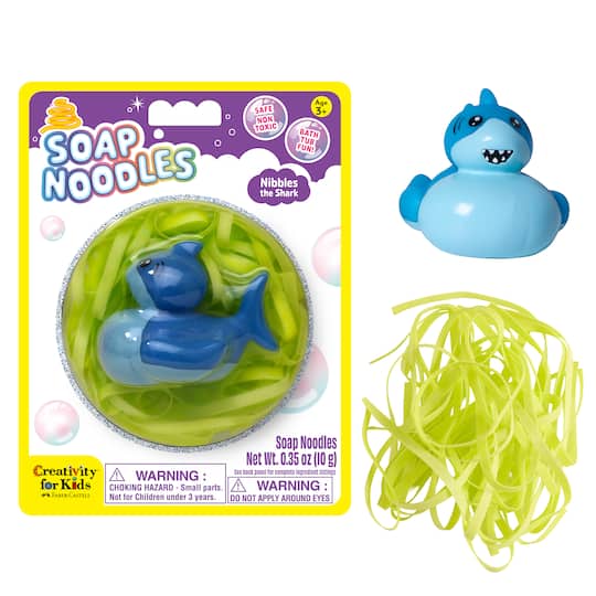 Creativity for Kids® Soap Noodles Nibbles the Shark Bathtub Kit